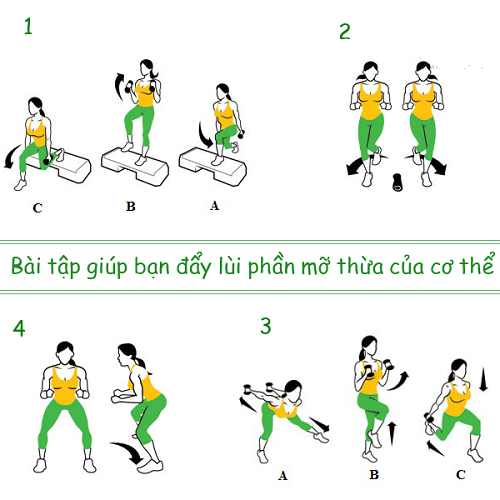 Bài tập đẩy lùi mỡ thừa, giúp giảm cân