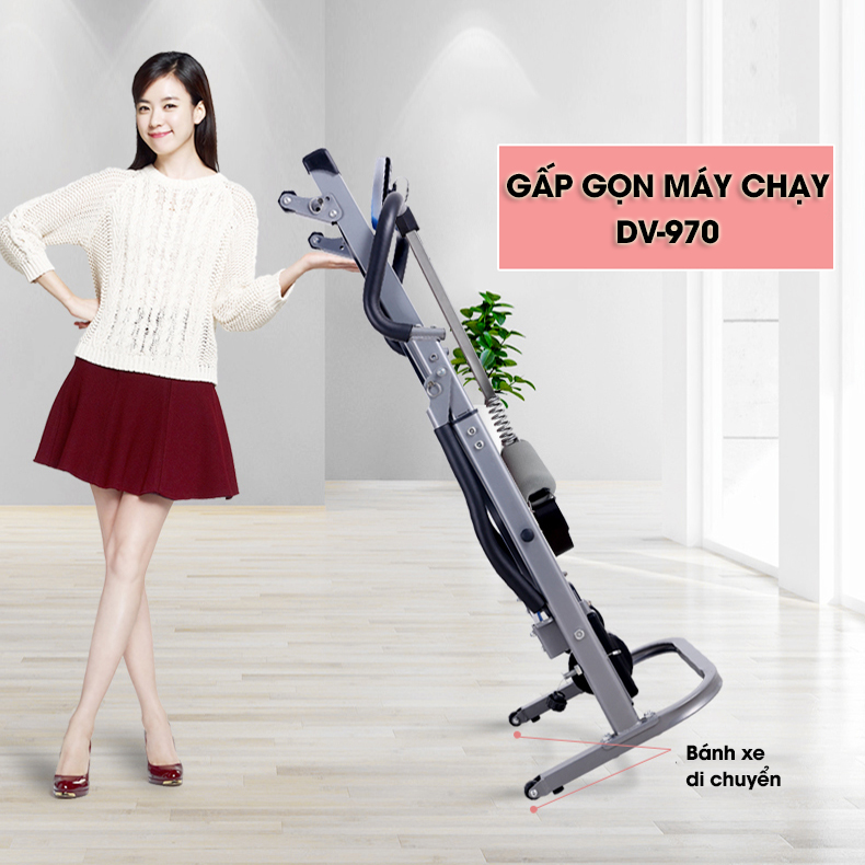 máy chạy bộ cơ Đại Việt DV-970 gấp-gon