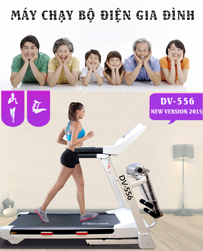 Máy chạy bộ Đại Việt DV-556 cho gia đình